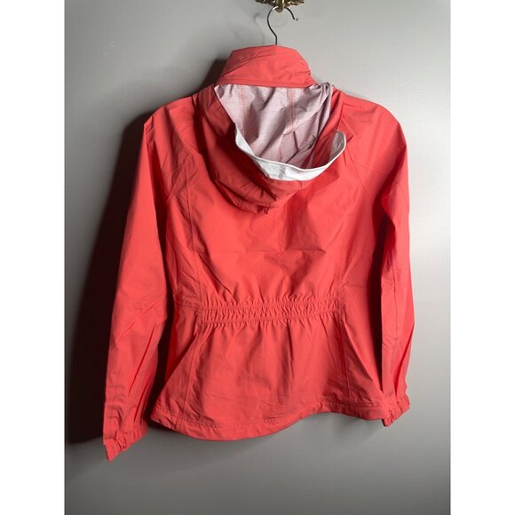 NEW Zero Restriction Olivia Hooded Rain Jacket Golf Orange Size XS Zip UP $250 - Picture 4 of 6